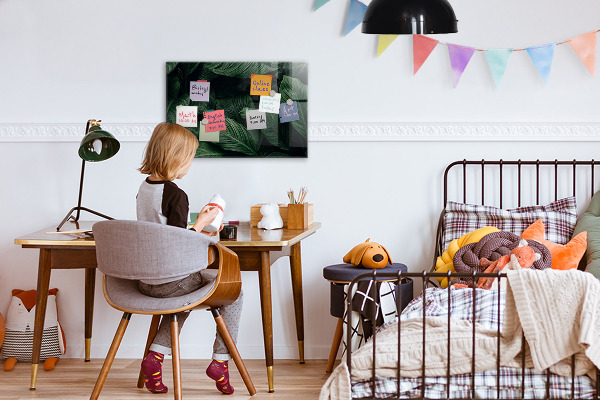 Magnetická tabule na zeď motiv tropická monstera