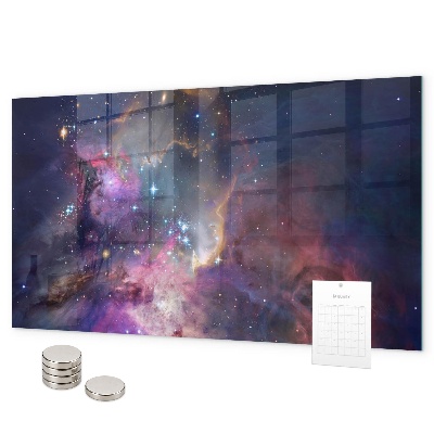 Magnetická tabule na zeď v designu Galaxy World