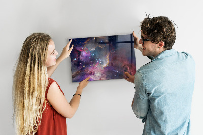 Magnetická tabule na zeď v designu Galaxy World