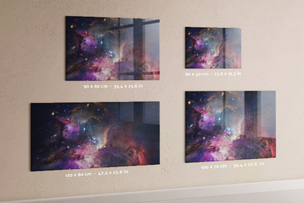 Magnetická tabule na zeď v designu Galaxy World