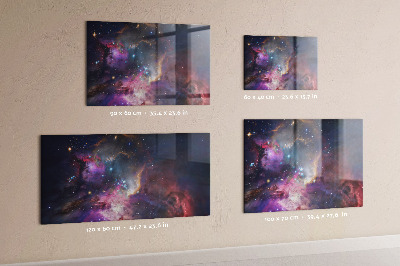 Magnetická tabule na zeď v designu Galaxy World