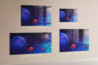 Magnetická tabule na zeď galaxie planet