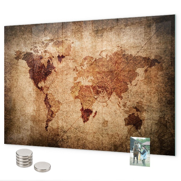 Magnetická tabule mapa starého světa