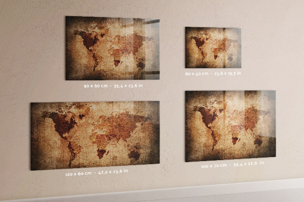 Magnetická tabule mapa starého světa