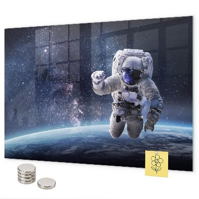 Magnetická tabule na zeď s motivem astronauta