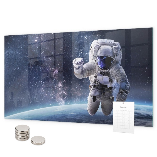 Magnetická tabule na zeď s motivem astronauta
