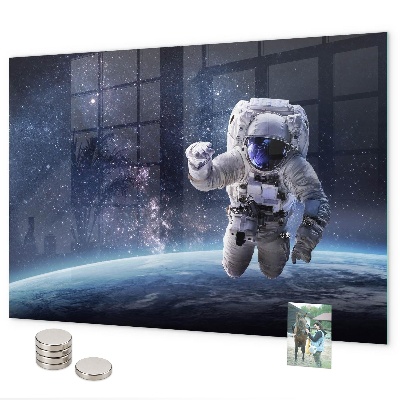Magnetická tabule na zeď s motivem astronauta