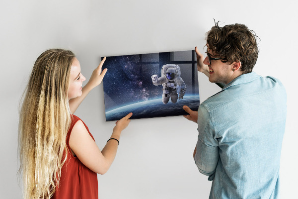 Magnetická tabule na zeď s motivem astronauta