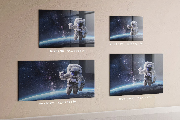 Magnetická tabule na zeď s motivem astronauta