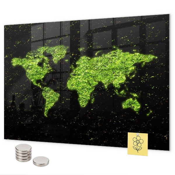 Magnetická tabule mapa světa