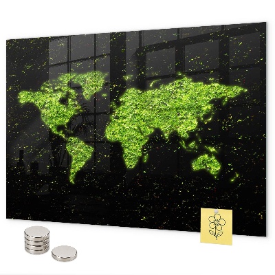 Magnetická tabule mapa světa