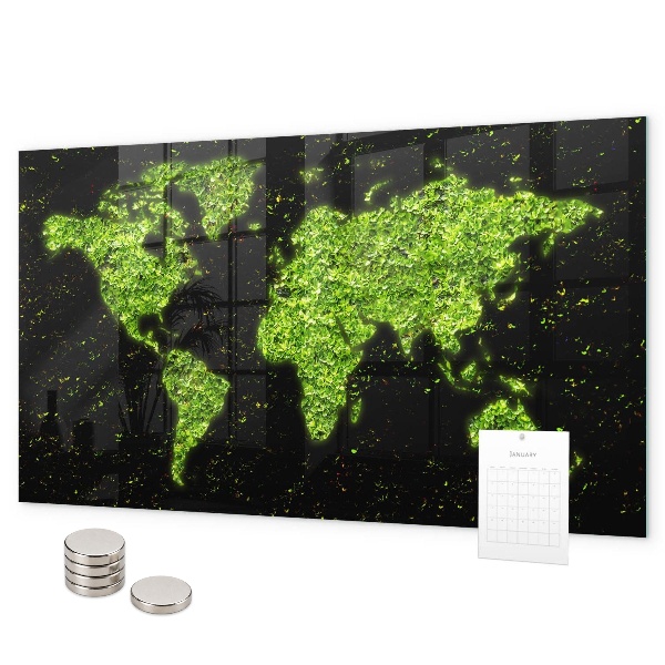 Magnetická tabule mapa světa
