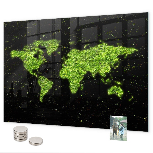 Magnetická tabule mapa světa