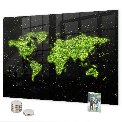 Magnetická tabule mapa světa