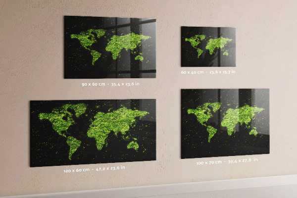 Magnetická tabule mapa světa