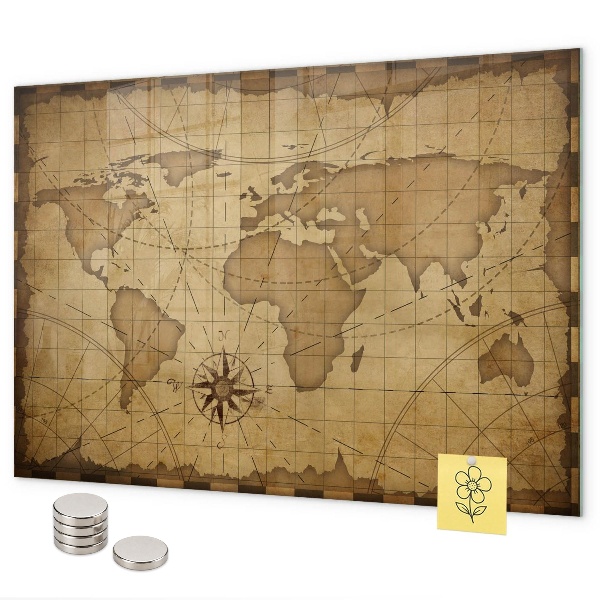 Mapa starého světa magnetická tabule