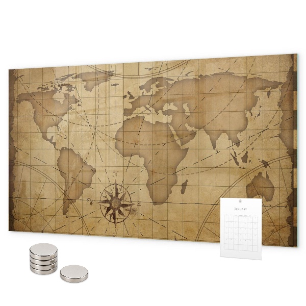 Mapa starého světa magnetická tabule