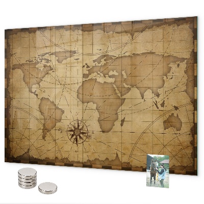 Mapa starého světa magnetická tabule