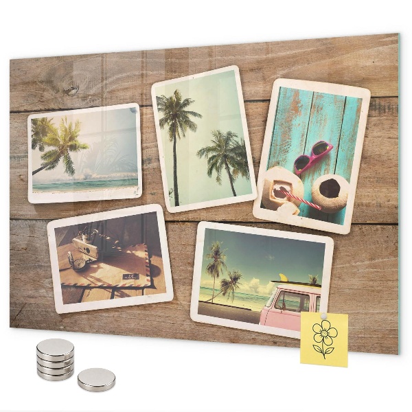 Magnetická tabule na zeď pro polaroidové fotografie