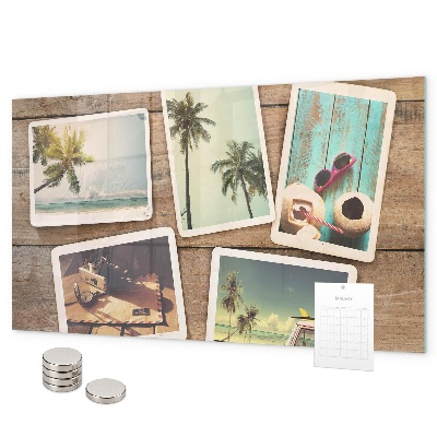 Magnetická tabule na zeď pro polaroidové fotografie