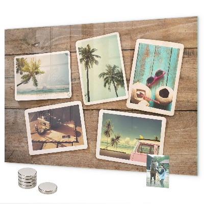 Magnetická tabule na zeď pro polaroidové fotografie