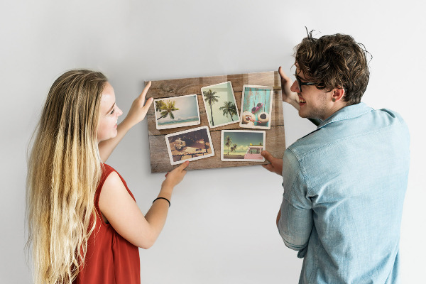 Magnetická tabule na zeď pro polaroidové fotografie