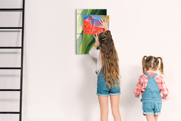Magnetická nástěnka Zelené pruhy přírody