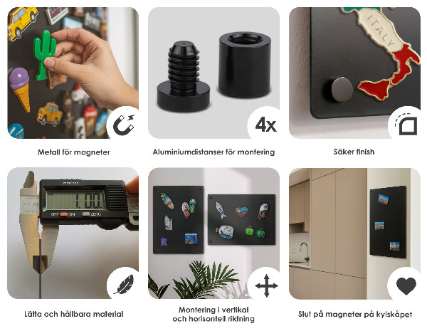 Magnetická tabule na magnety z dovolené