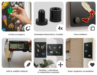 Magnetická tabule na magnety z dovolené