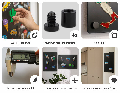 Magnetická tabule na magnety z dovolené