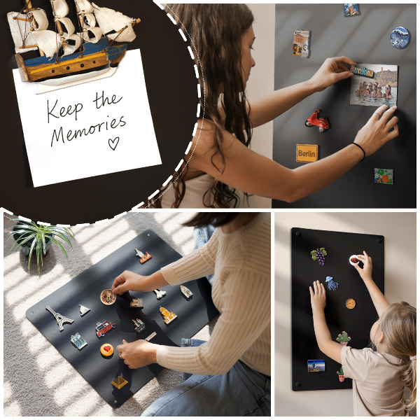 Magnetická tabule na magnety z dovolené