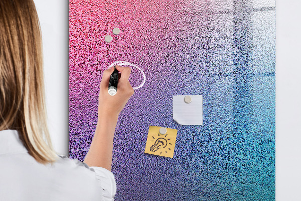 Magnetická psací tabule Barevná tabule na poznámky a fotografie