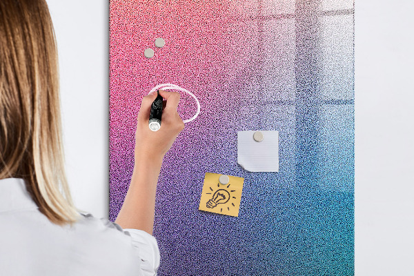 Magnetická psací tabule Barevná tabule na poznámky a fotografie
