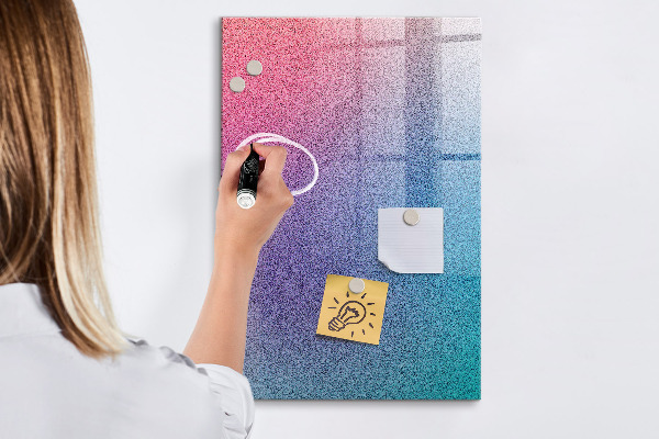 Magnetická psací tabule Barevná tabule na poznámky a fotografie