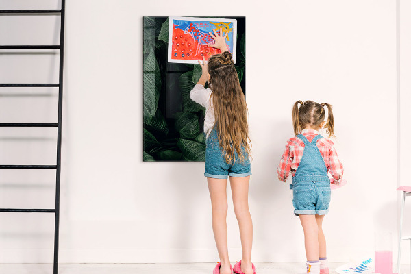 Popisovatelná magnetická tabule Zelená tabule na poznámky a fotografie