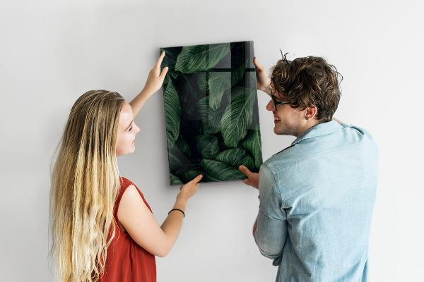 Popisovatelná magnetická tabule Zelená tabule na poznámky a fotografie