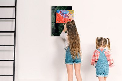 Popisovatelná magnetická tabule Zelená tabule na poznámky a fotografie