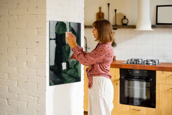 Popisovatelná magnetická tabule Zelená tabule na poznámky a fotografie