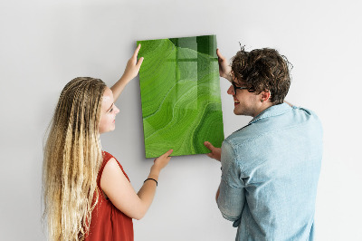 Popisovatelná magnetická tabule Zelená tabule na fotografie a poznámky