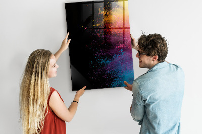 Popisovatelná magnetická tabule Barevná tabule pro prezentaci fotografií