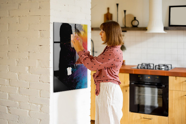 Popisovatelná magnetická tabule Barevná tabule pro prezentaci fotografií