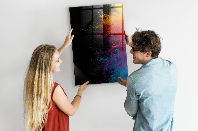 Popisovatelná magnetická tabule Barevná tabule pro prezentaci fotografií