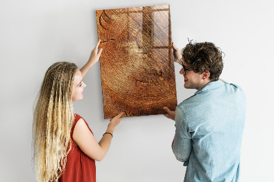 Magnetická psací tabule Dřevěná nástěnka s motivem
