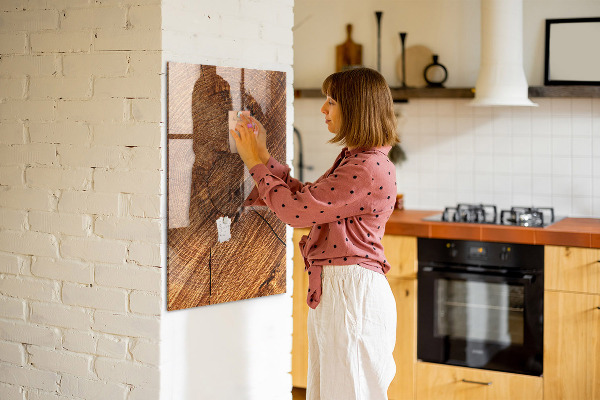 Popisovatelná magnetická tabule Nástěnka s magnety a fotografiemi