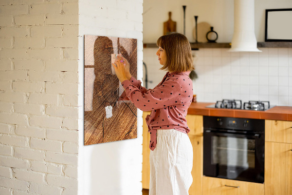 Popisovatelná magnetická tabule Nástěnka s magnety a fotografiemi