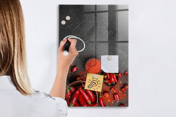 Popisovatelná magnetická tabule Připomenutí z Pepper Kitchen