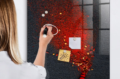 Magnetická psací tabule Kreativní místo pro vzpomínky a fotografie