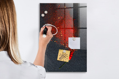 Magnetická psací tabule Kreativní místo pro vzpomínky a fotografie