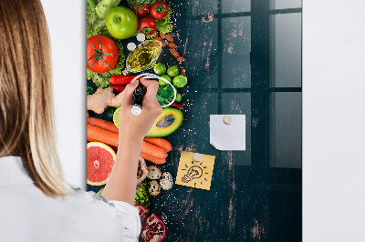 Magnetická psací tabule Zdravé ingredience a vzpomínky v kuchyni