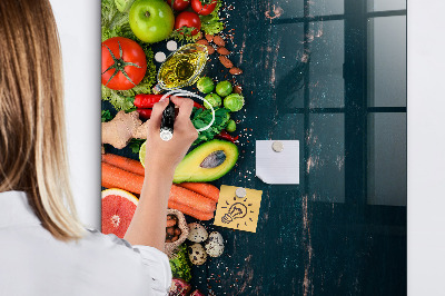 Magnetická psací tabule Zdravé ingredience a vzpomínky v kuchyni